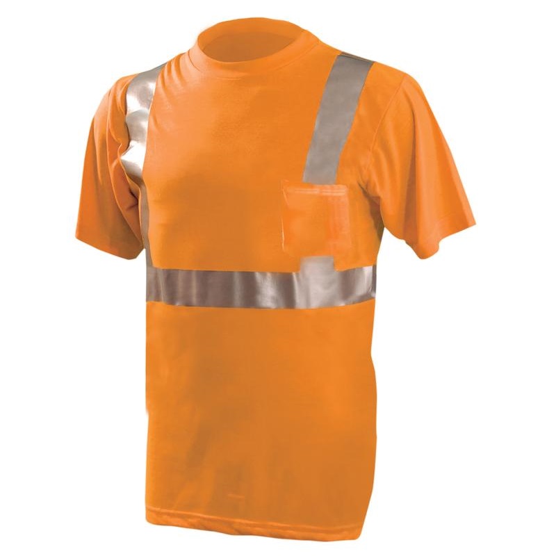 Class 2 Wicking Birdseye Short-Sleeve T-Shirt in Orange